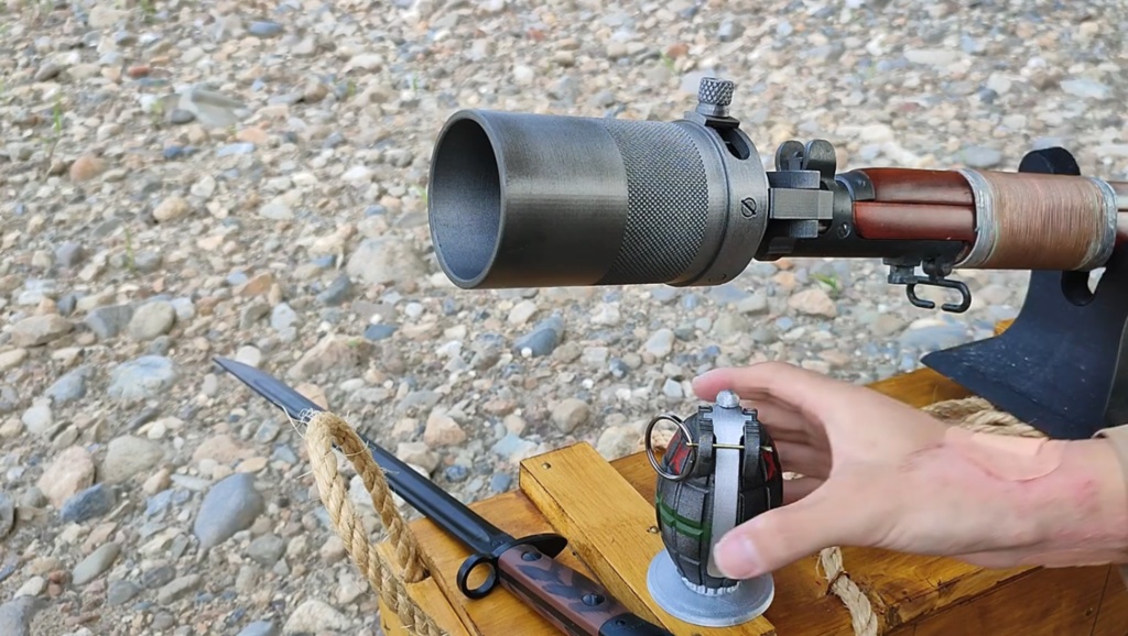 【 3D STL 】Grenade No.36M Mk.1 “Mills Bomb” Firecracer Video Available