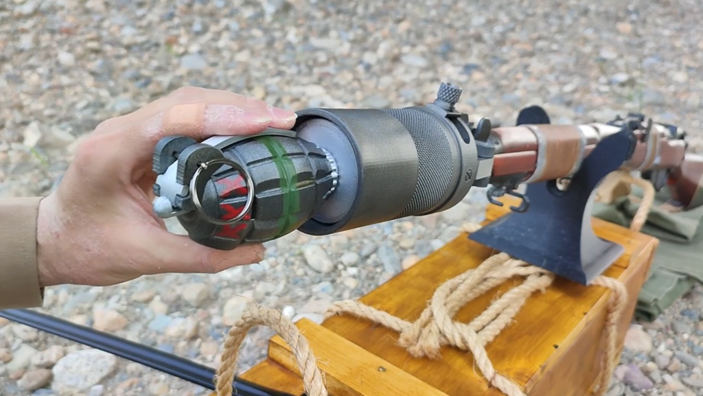 【 3D STL 】Grenade No.36M Mk.1 “Mills Bomb” Firecracer Video Available