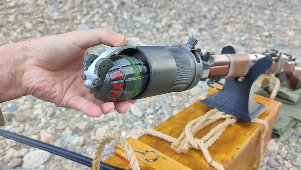 【 3D STL 】Grenade No.36M Mk.1 “Mills Bomb” Firecracer Video Available