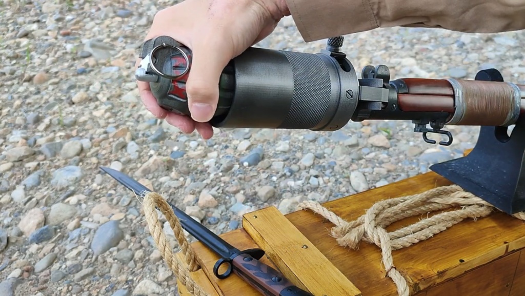 【 3D STL 】Grenade No.36M Mk.1 “Mills Bomb” Firecracer Video Available