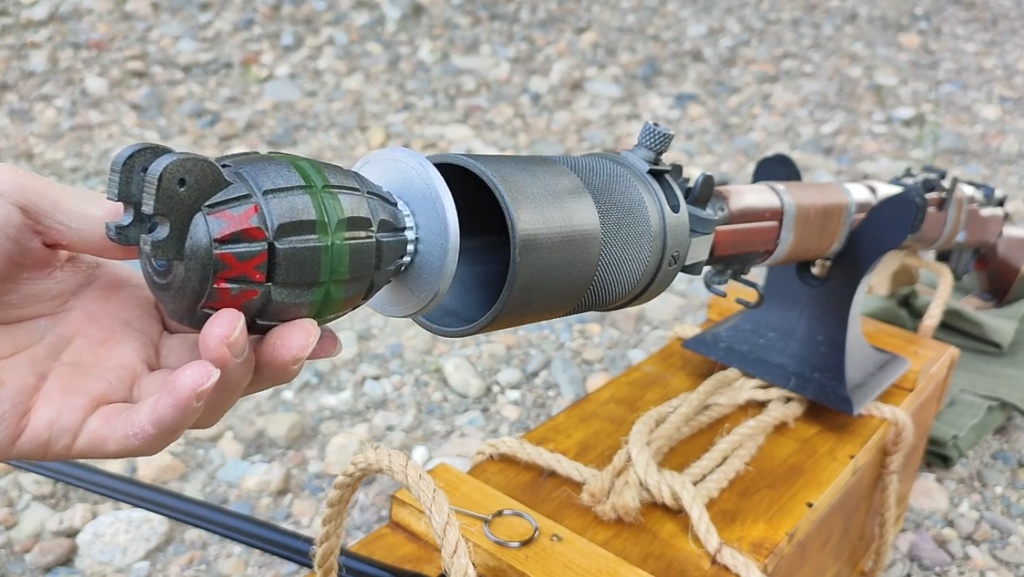 【 3D STL 】Grenade No.36M Mk.1 “Mills Bomb” Firecracer Video Available