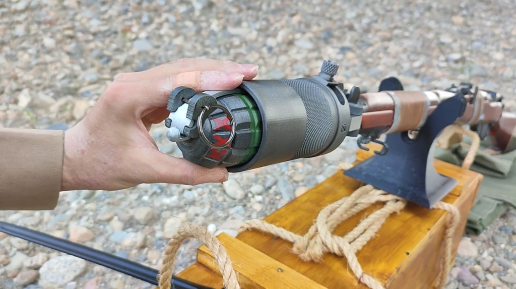 【 3D STL 】Grenade No.36M Mk.1 “Mills Bomb” Firecracer Video Available