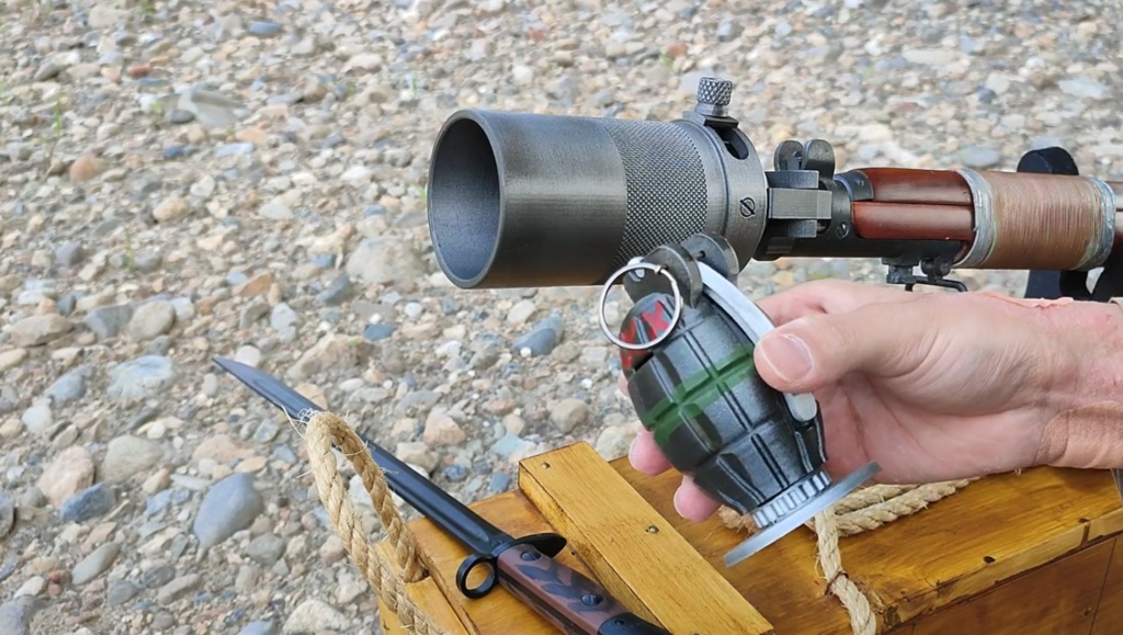 【 3D STL 】Grenade No.36M Mk.1 “Mills Bomb” Firecracer Video Available