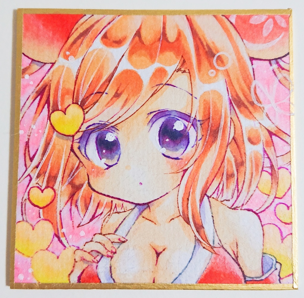 イラスト原画 黄門ちゃま 豆色紙