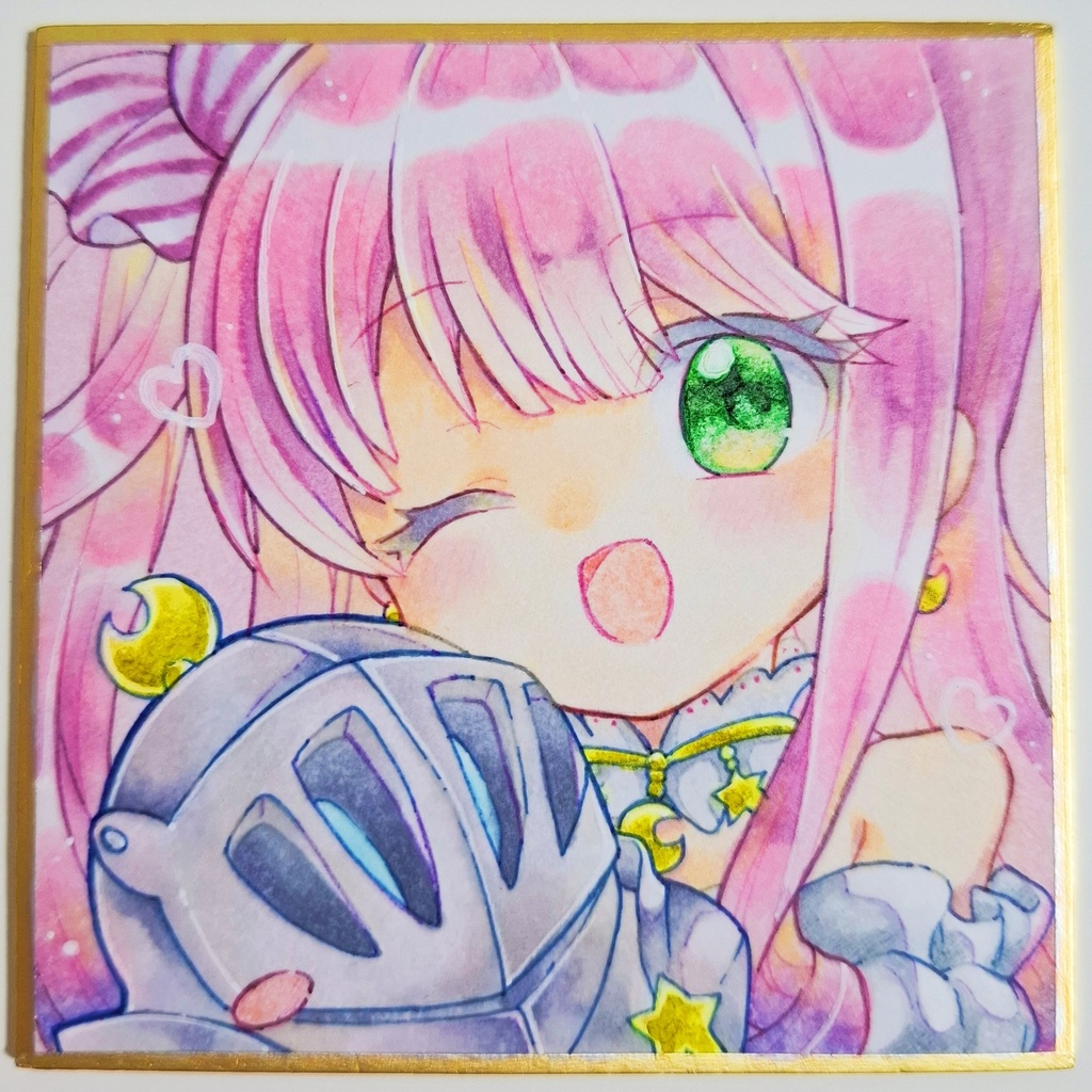 イラスト原画 ホロライブ 豆色紙