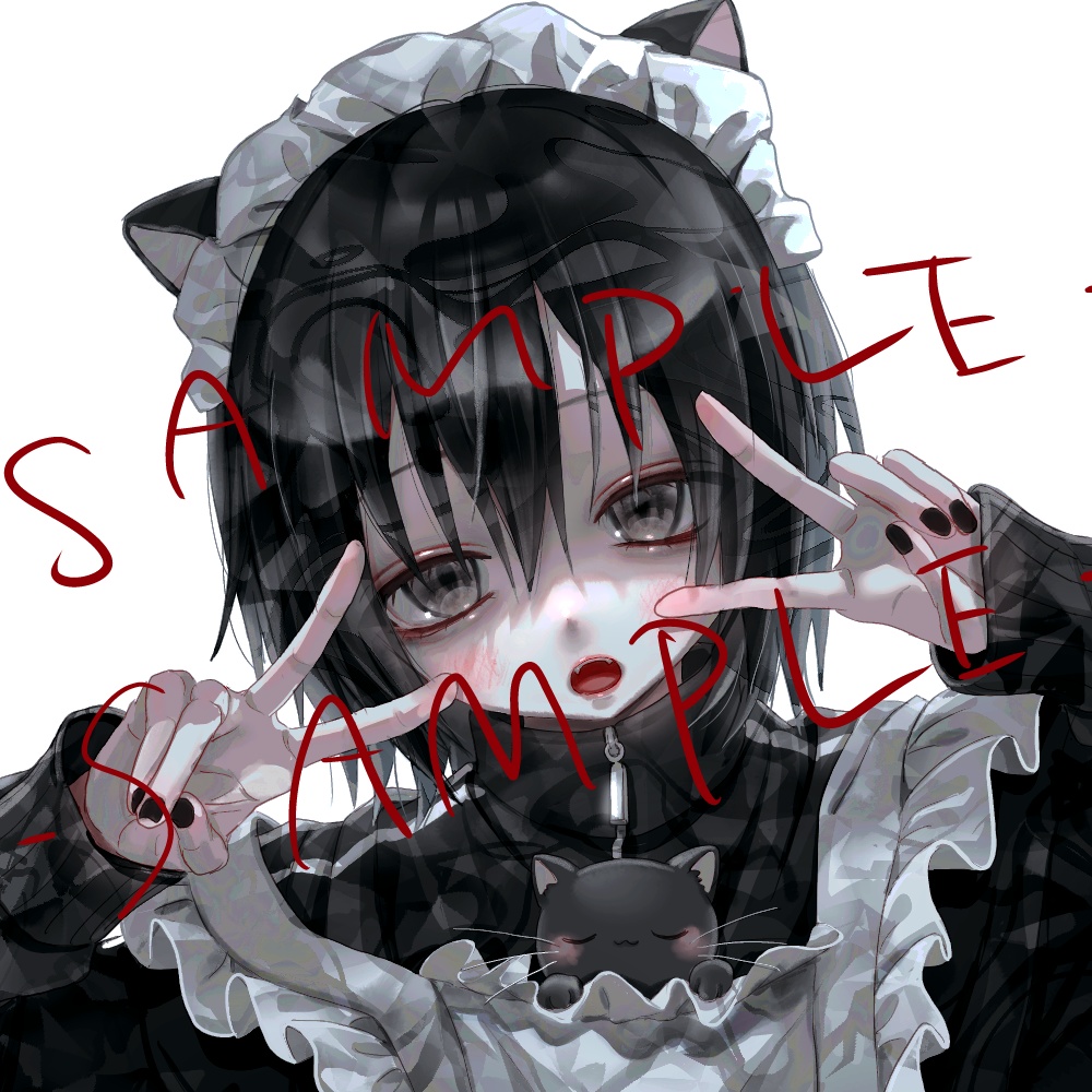 SNSアイコン メイドさんセット