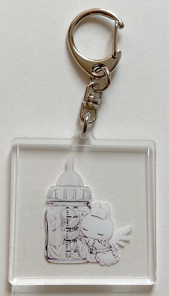 うさぎナースのアクリルキーホルダー