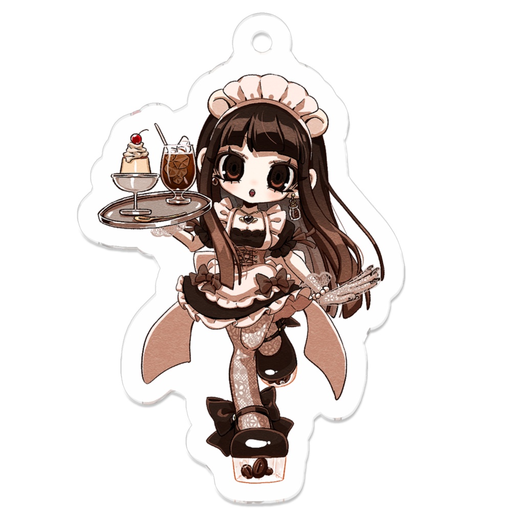 アイスコーヒーのメイドちゃん☕🍮
