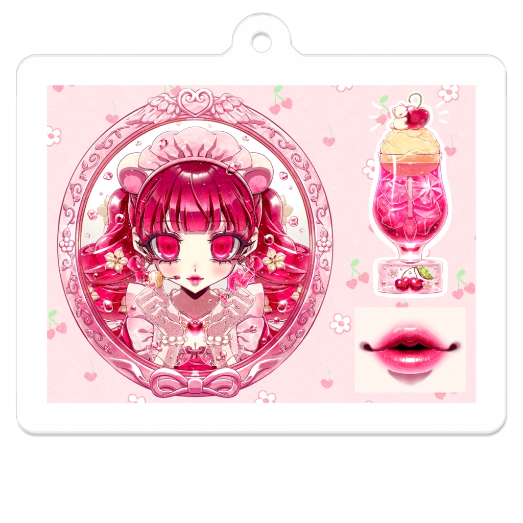 クリームソーダリップグロス詰め🍒💋💄✨