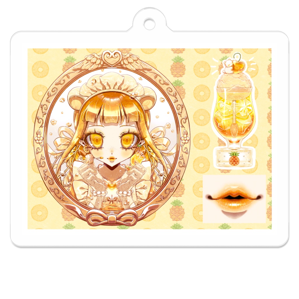 クリームソーダリップグロス詰め🍍💋💄✨