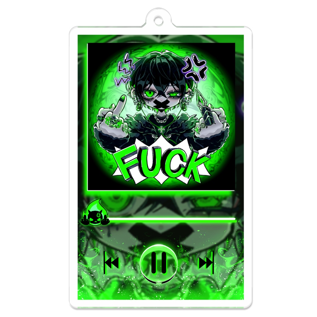 音楽プレーヤー💚💀(F✖✖K ver.)(ｵﾄｺ)