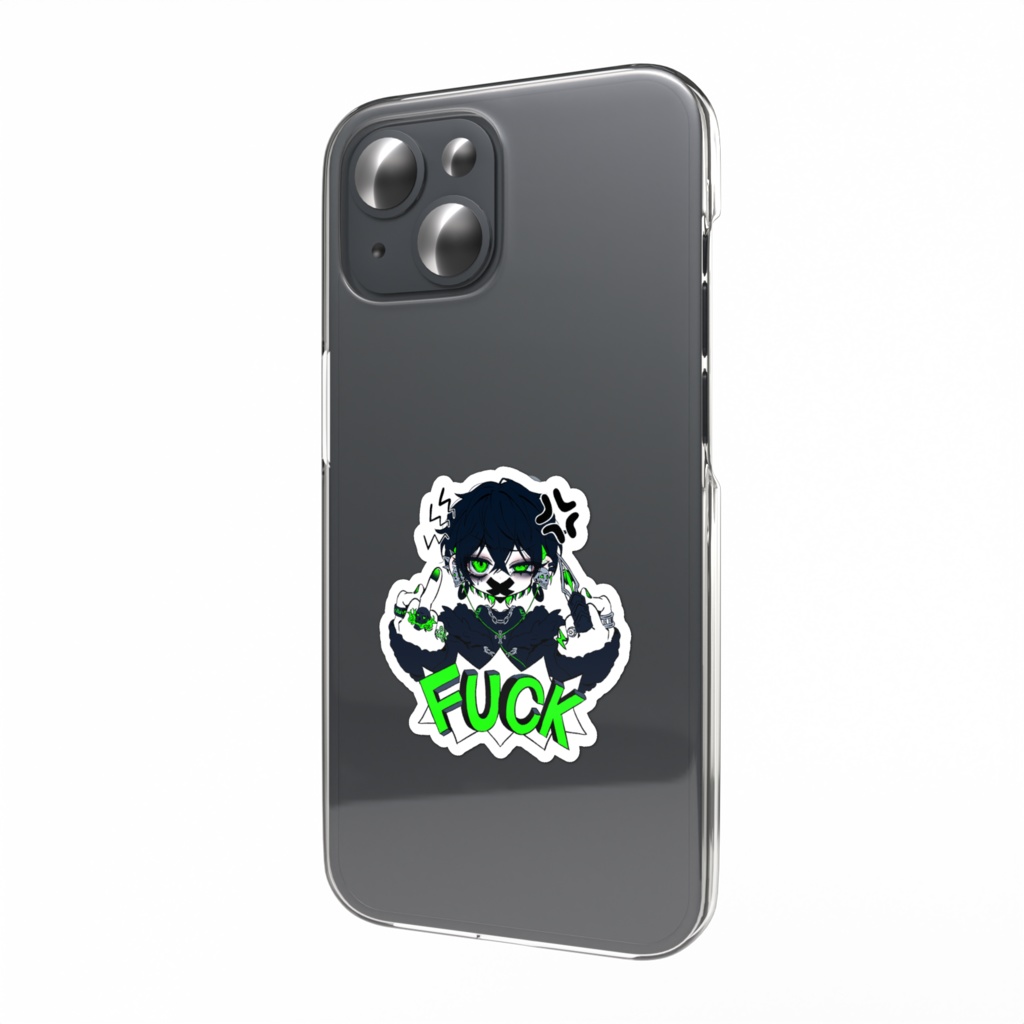 F✖✖K💚💀スマホステッカー(ｵﾄｺ)