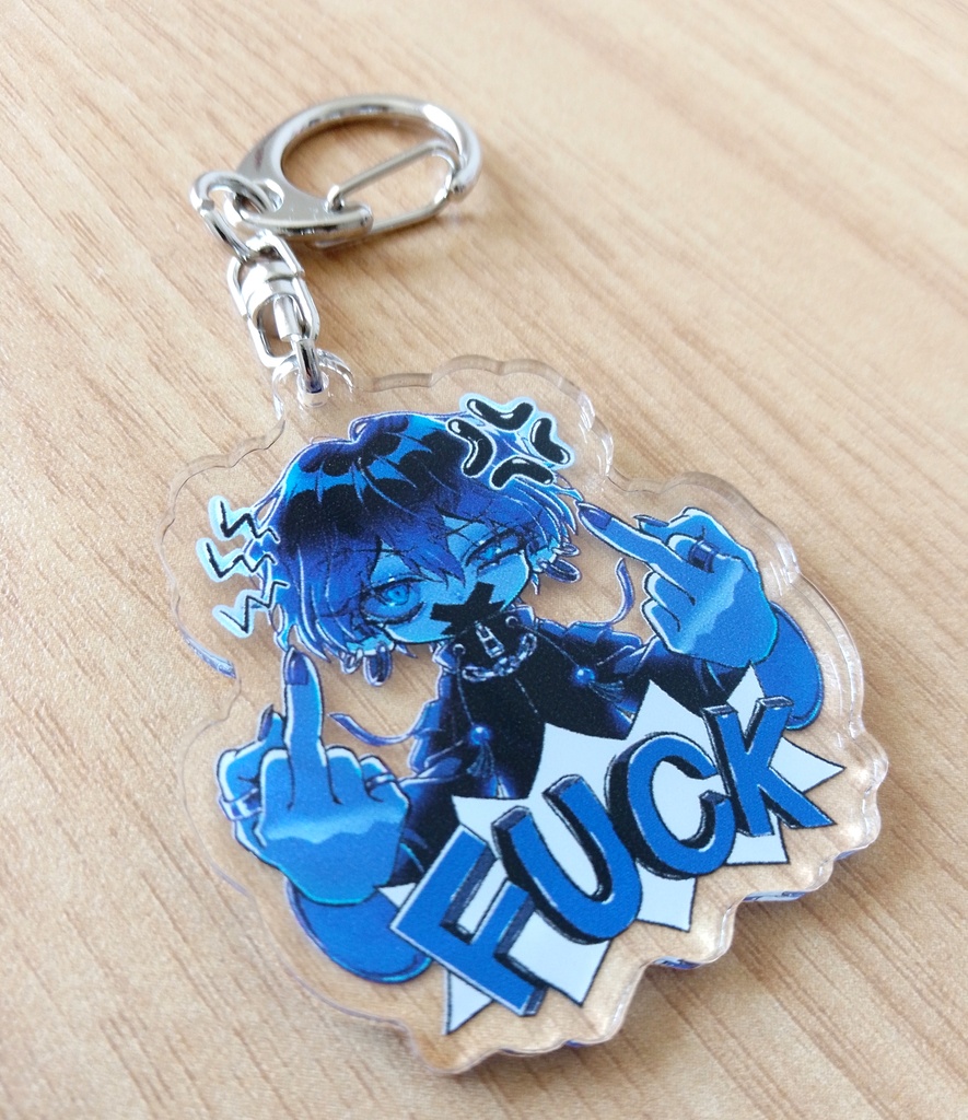 F✖✖Kアクリルキーホルダー💙🦈🦷🌊(オトコ)
