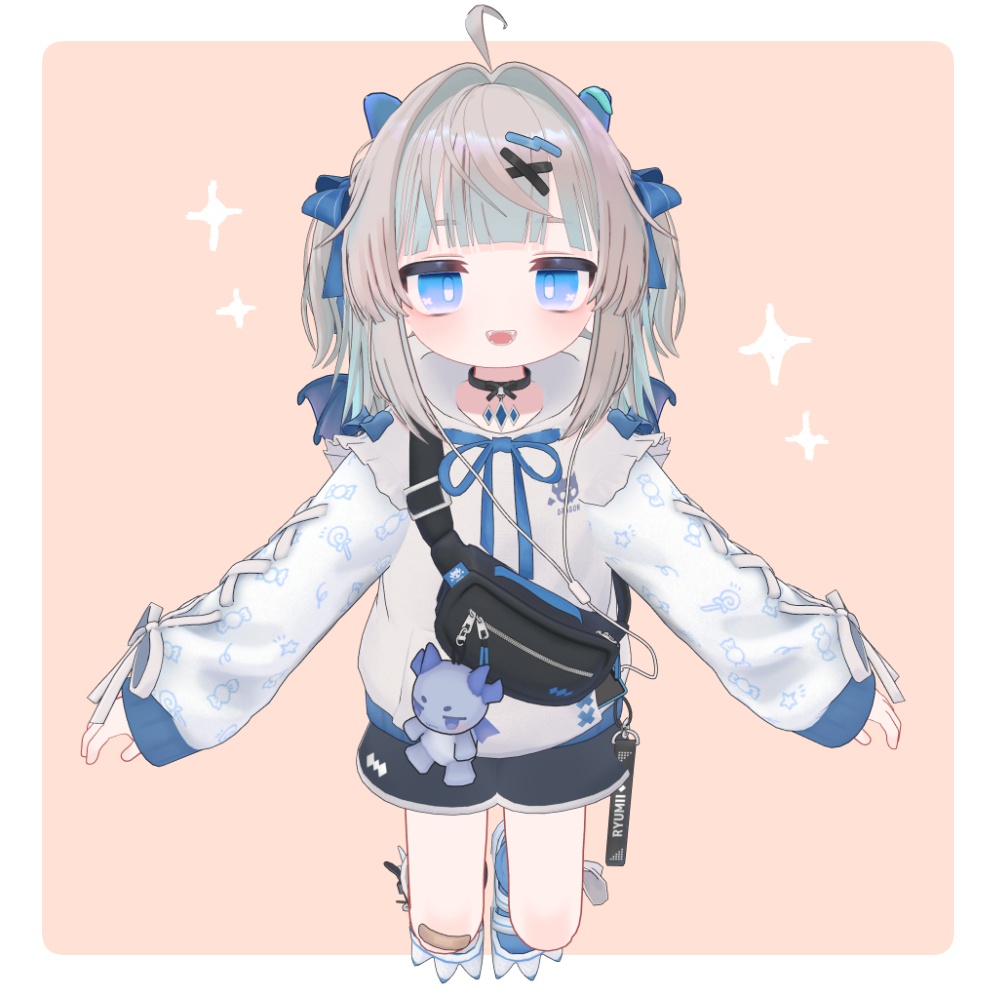 【リュミィ】キャンディ柄服テクスチャ【デフォルト衣装用テクスチャ】