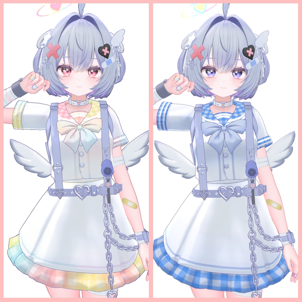 【カプリィナ】チェック柄セーラー【デフォルト衣装用テクスチャ】