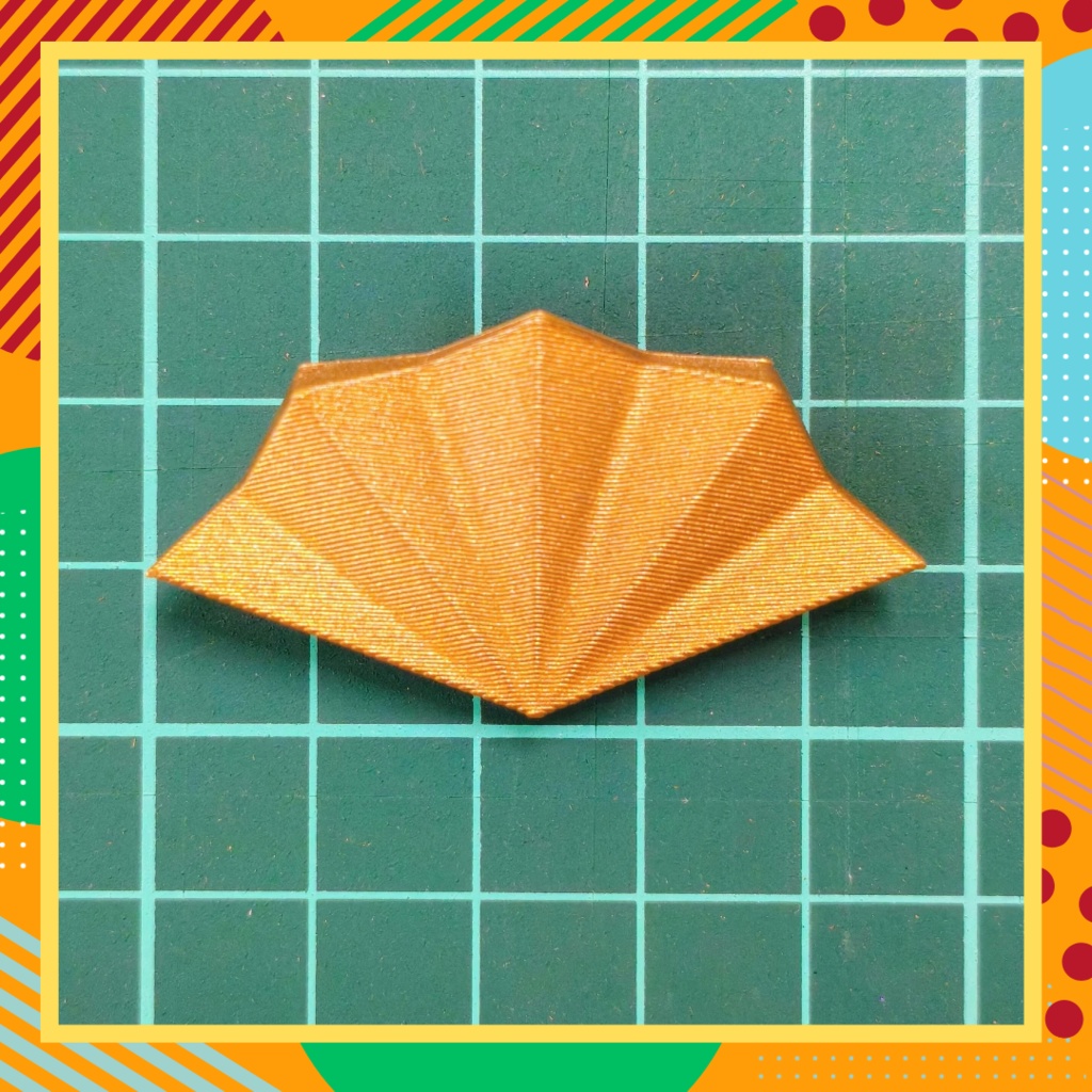 扇のブローチピン 3個セット