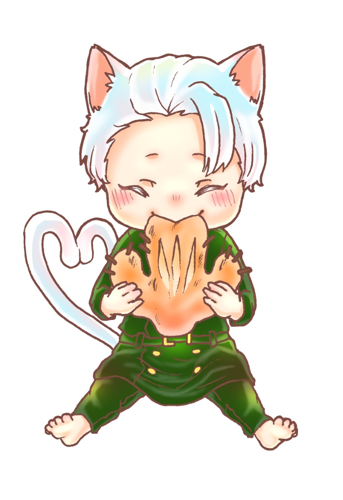 災藤にゃんこさんウッドキーホルダー