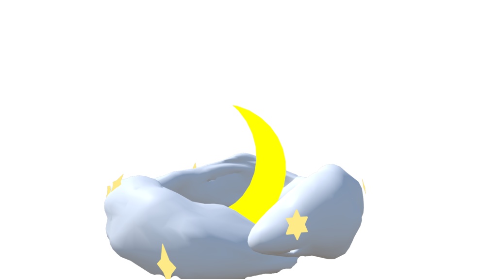 雲と月のヘイロー