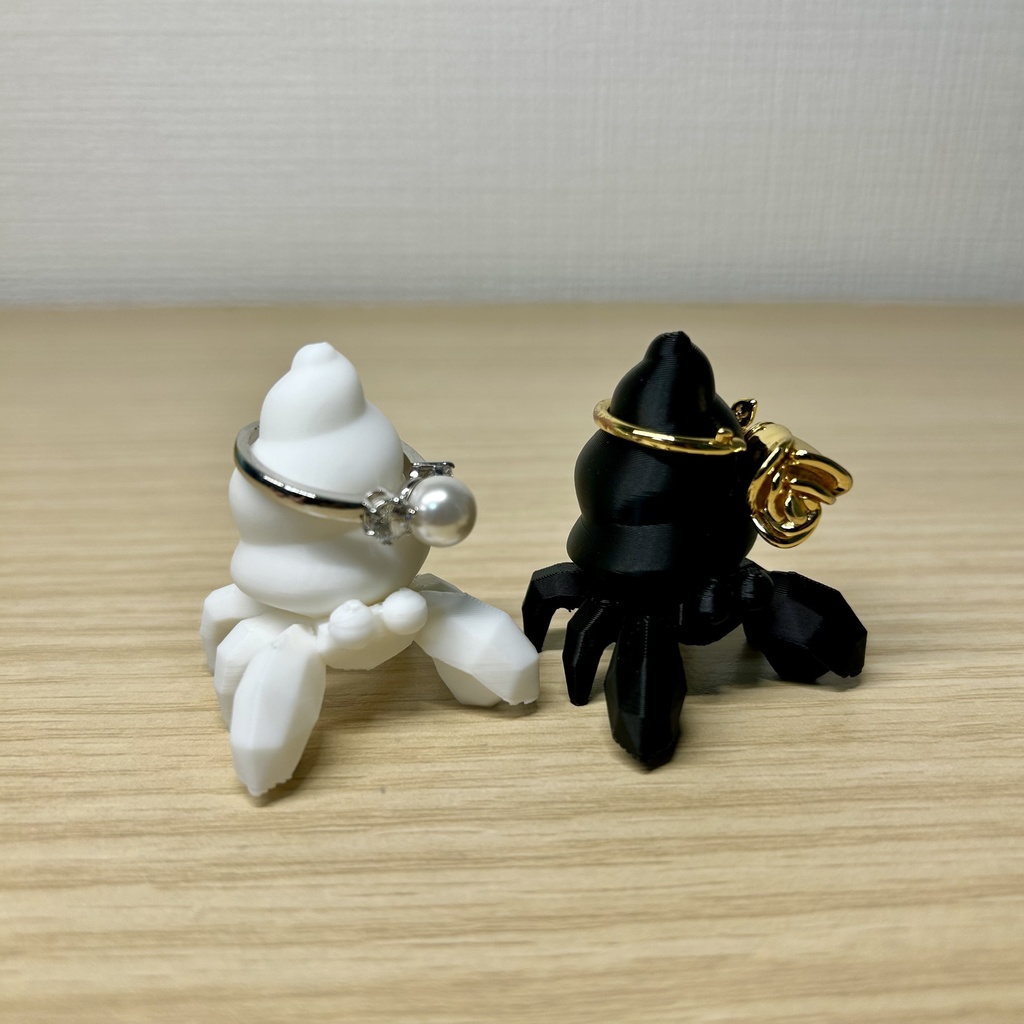 ヤドカリのリングホルダー(ペア)