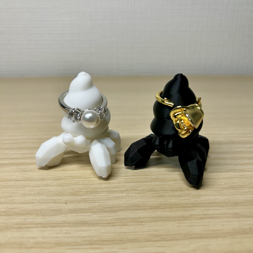 ヤドカリのリングホルダー(ペア)