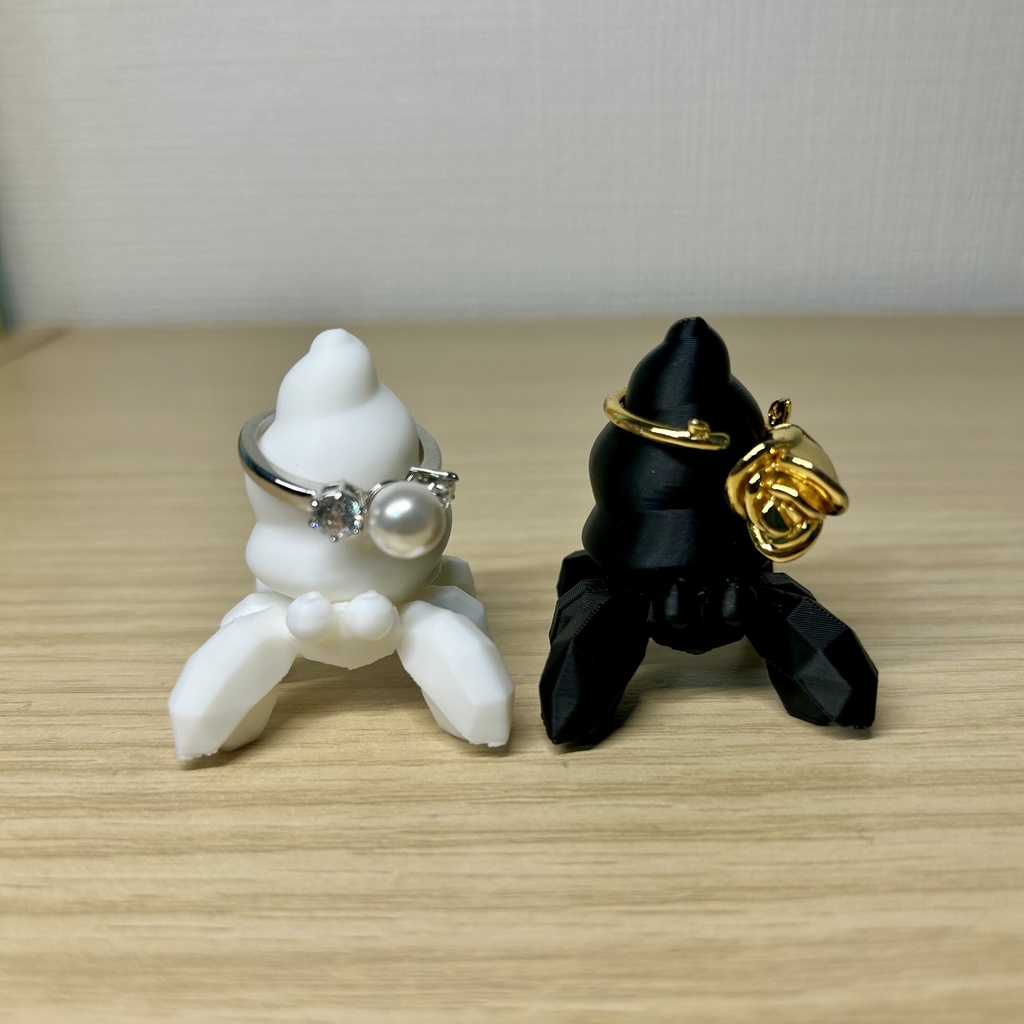 ヤドカリのリングホルダー(ペア)