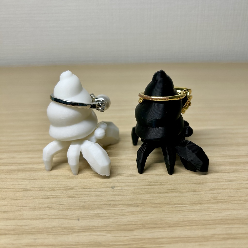 ヤドカリのリングホルダー(ペア)