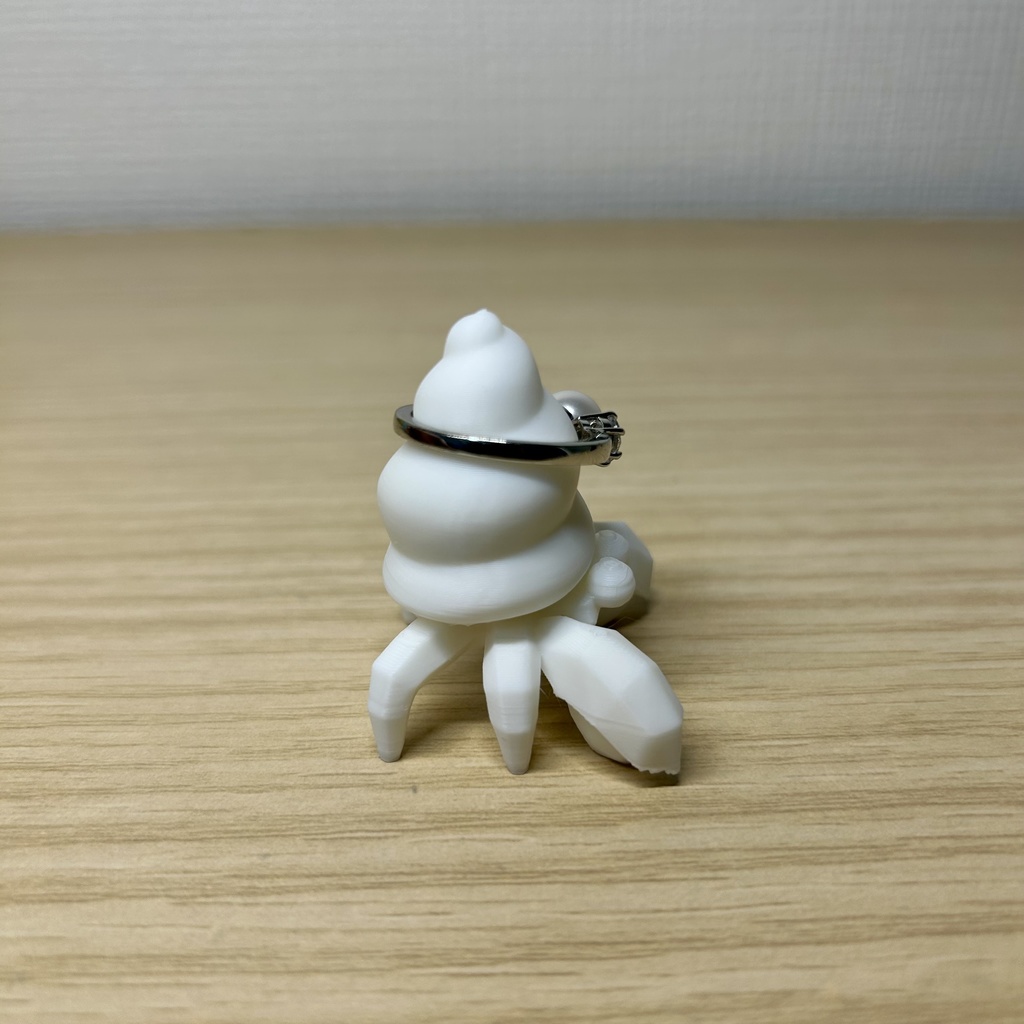 ヤドカリのリングホルダー(white)