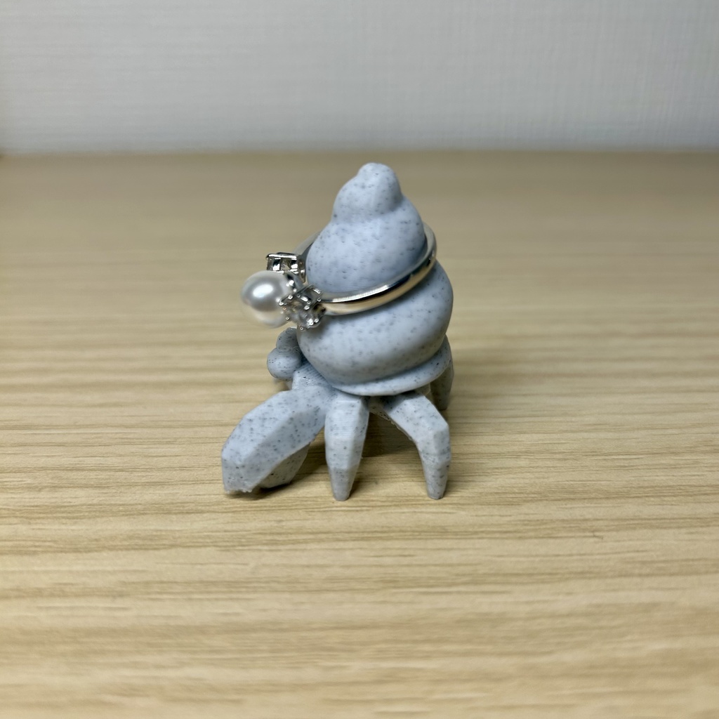 ヤドカリのリングホルダー(大理石)