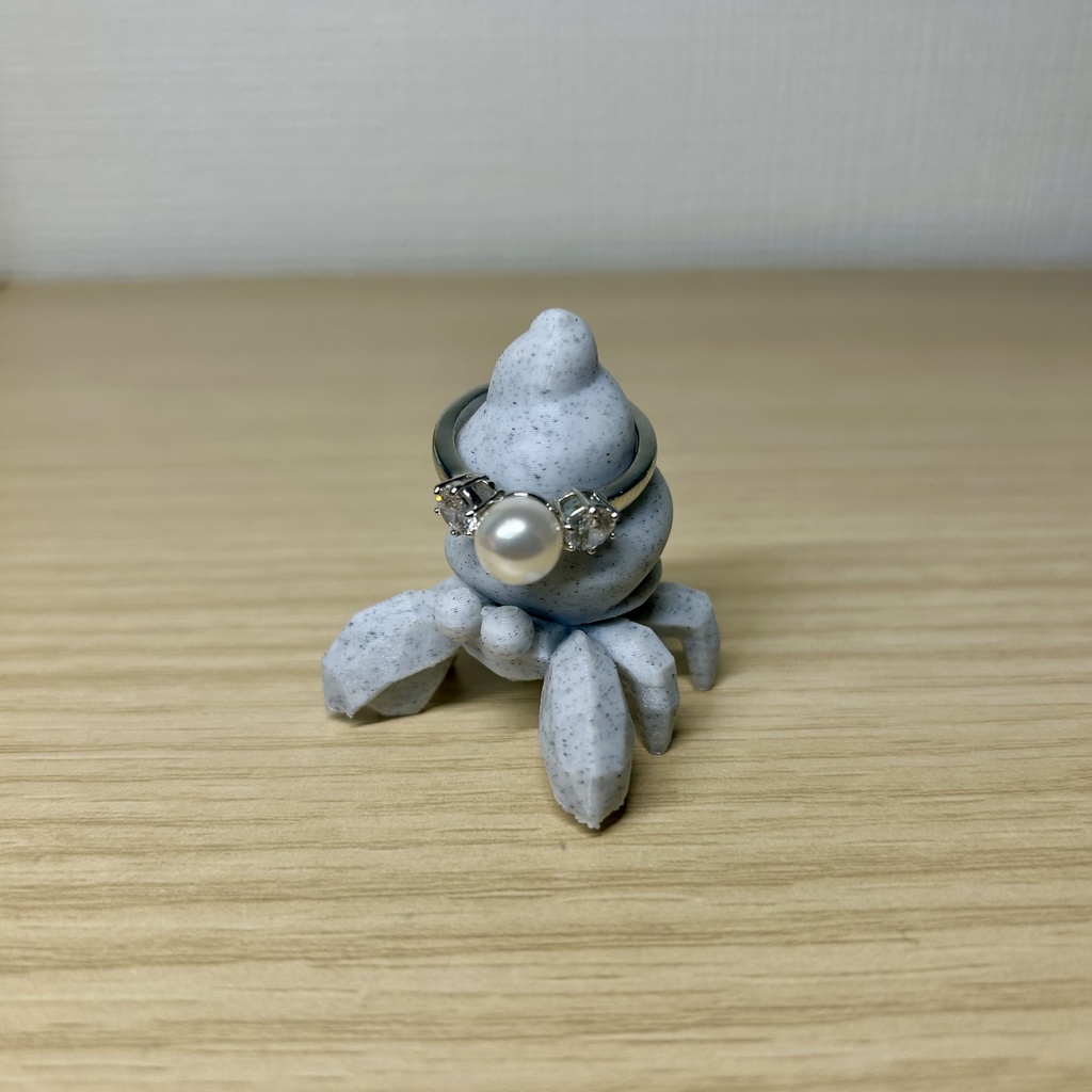 ヤドカリのリングホルダー(大理石)