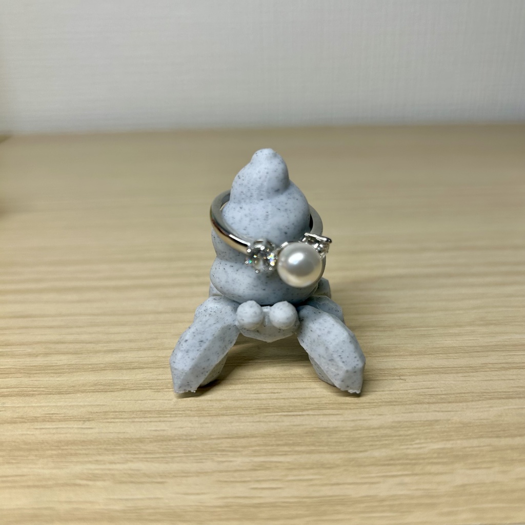 ヤドカリのリングホルダー(大理石)