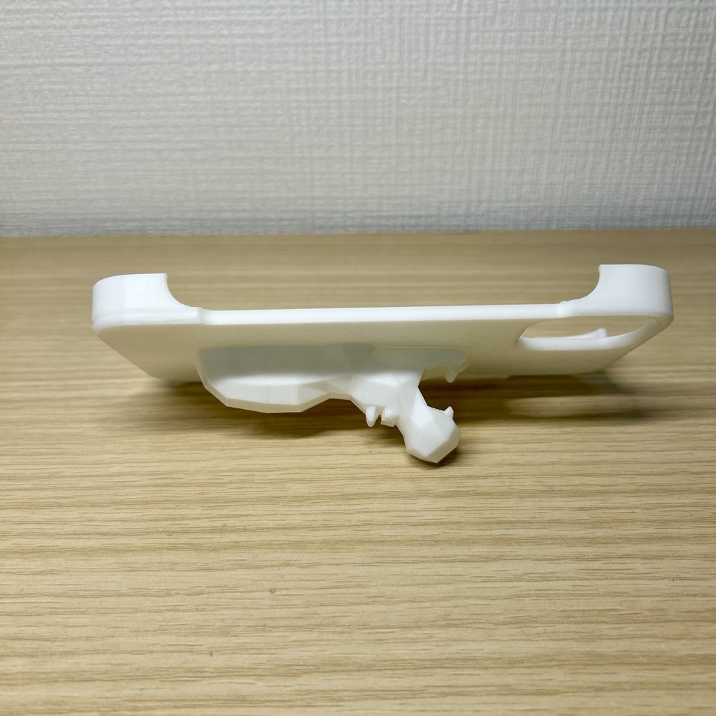 ローポリなカバのiPhoneケース(white)