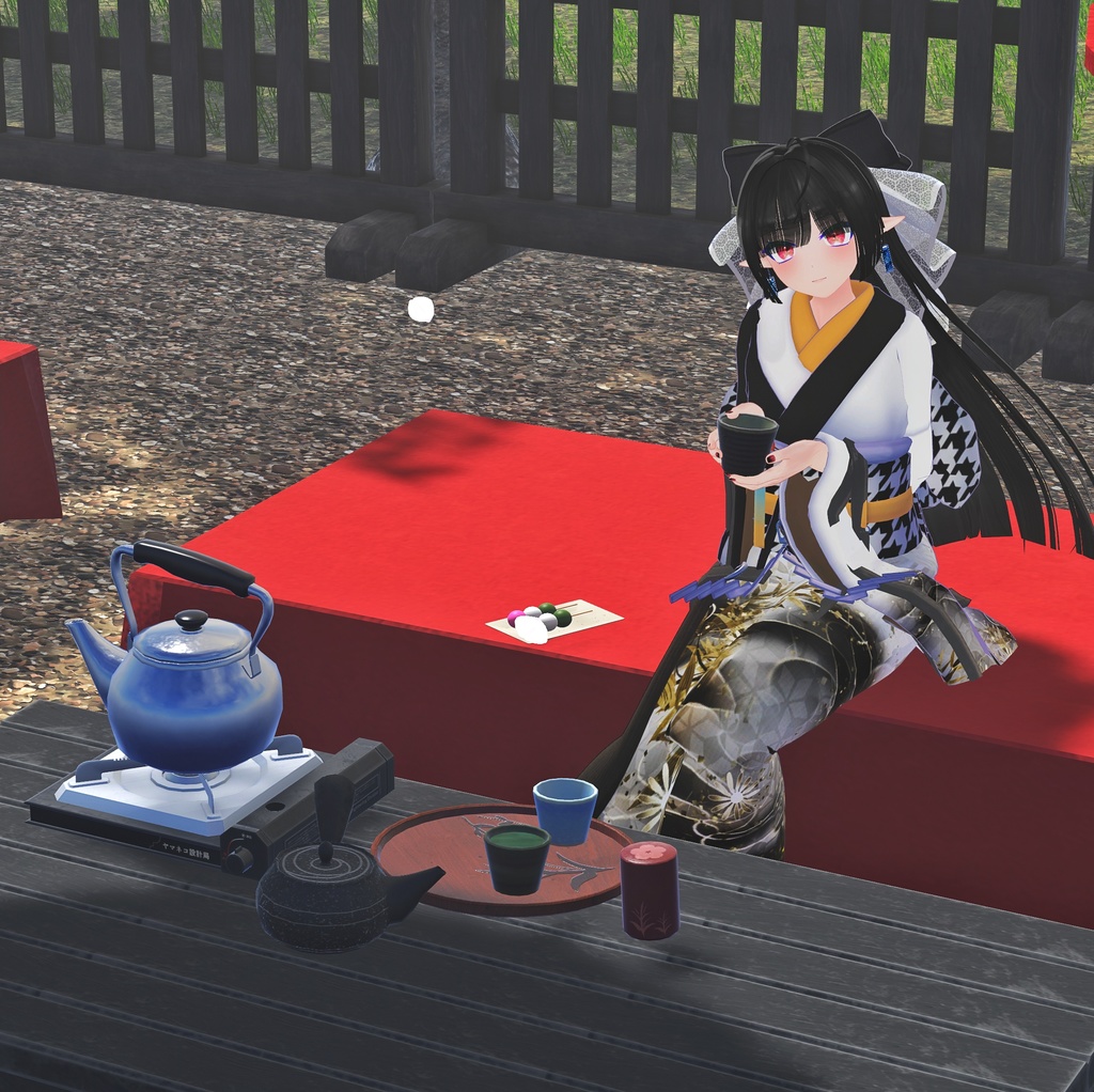 【VRChat想定】緑茶ギミックセット(Worldギミック)