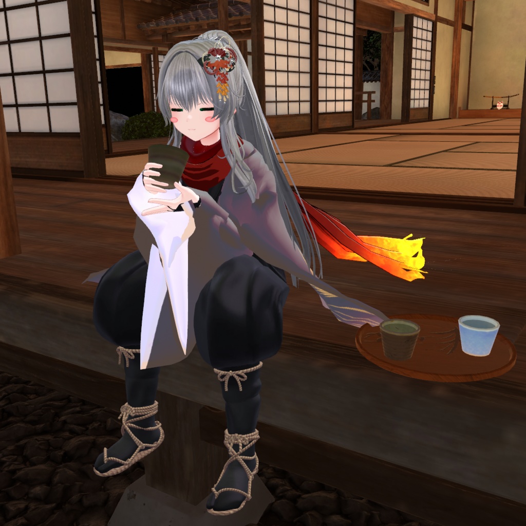 【VRChat想定】緑茶ギミックセット(Worldギミック)