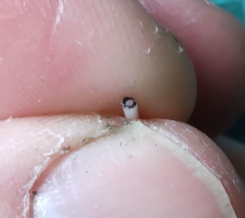 プラ棒センター穴あけ治具