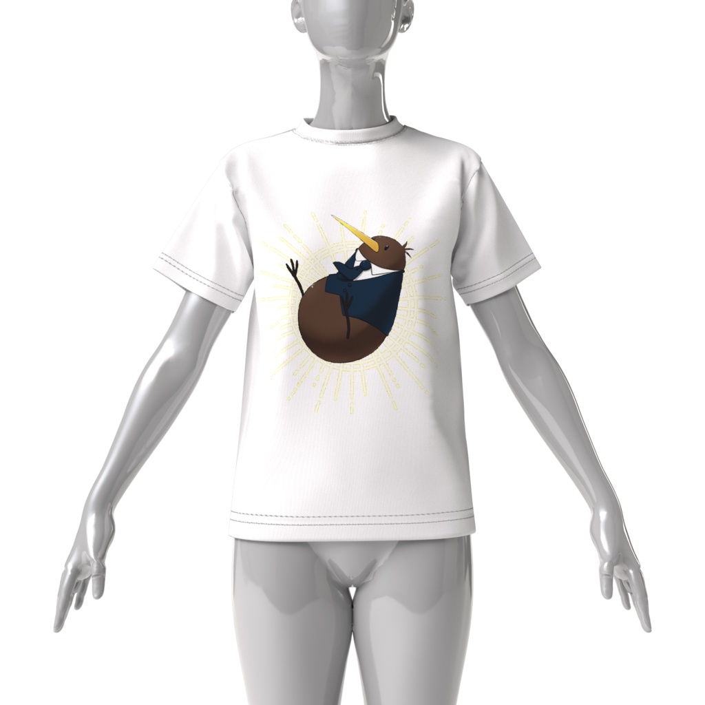 キーウィ教授ビッグシルエットTシャツ