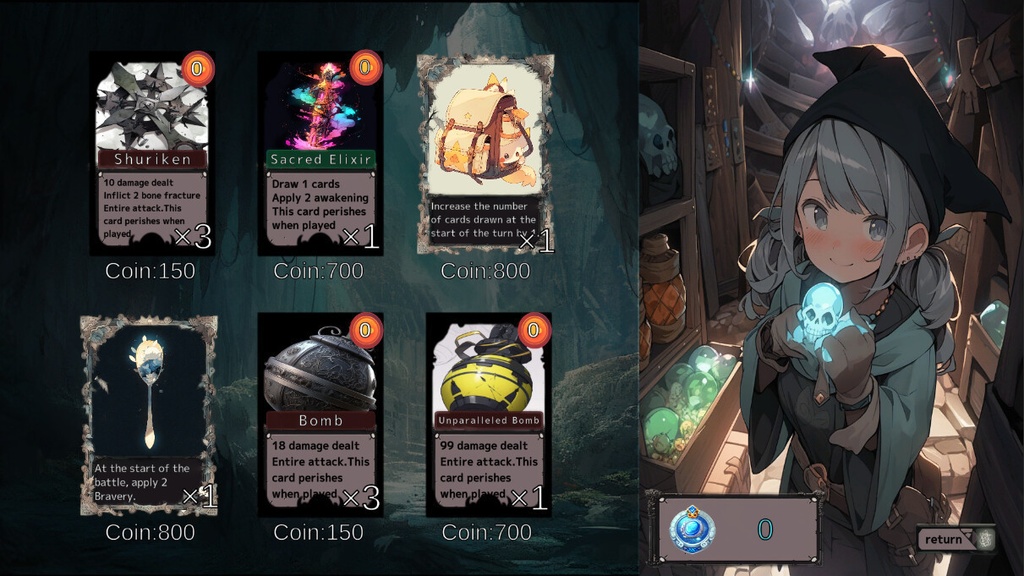 ローグライク カードゲーム「Groob」