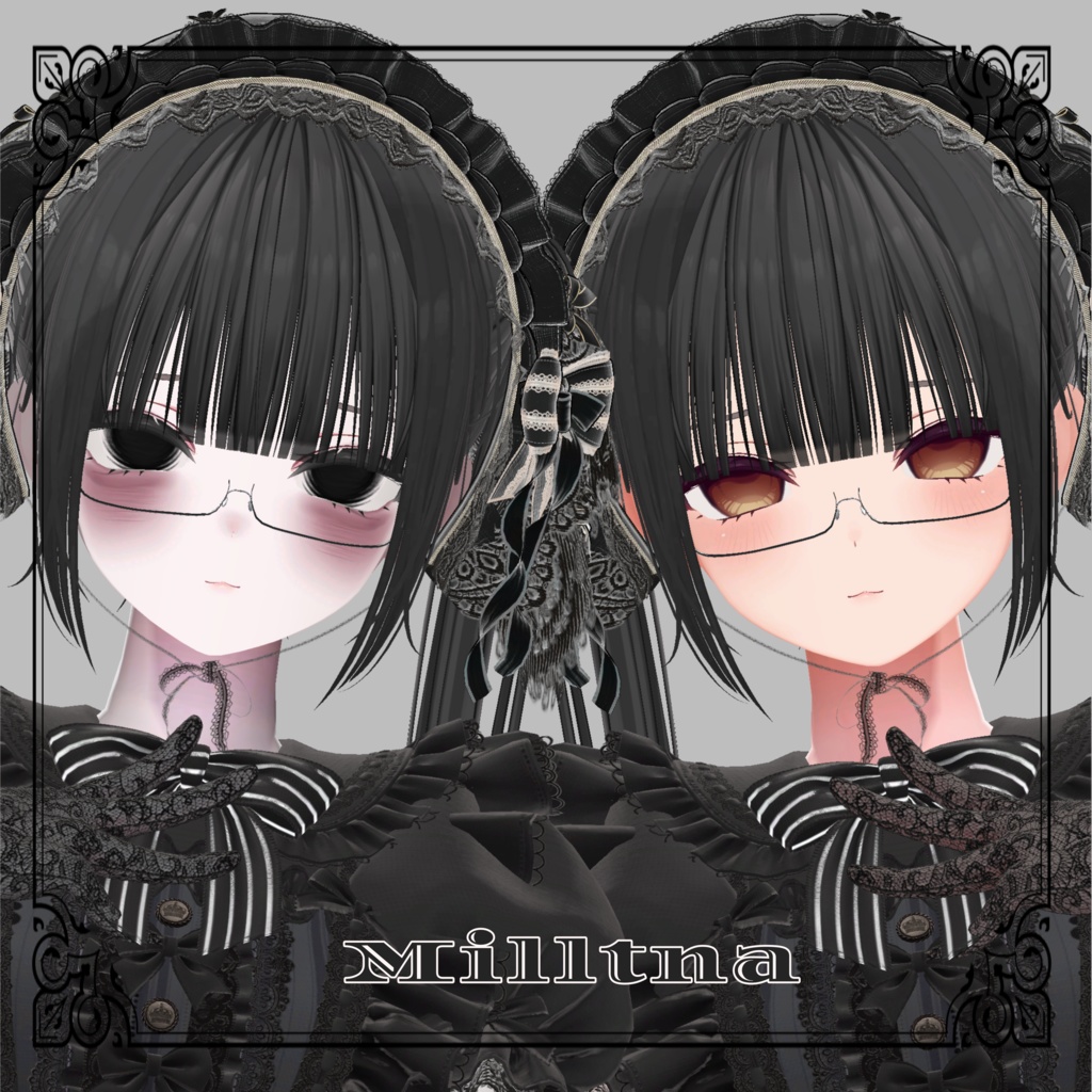 【 6アバター対応 】Hollow Makeup&虚ろEye Texture