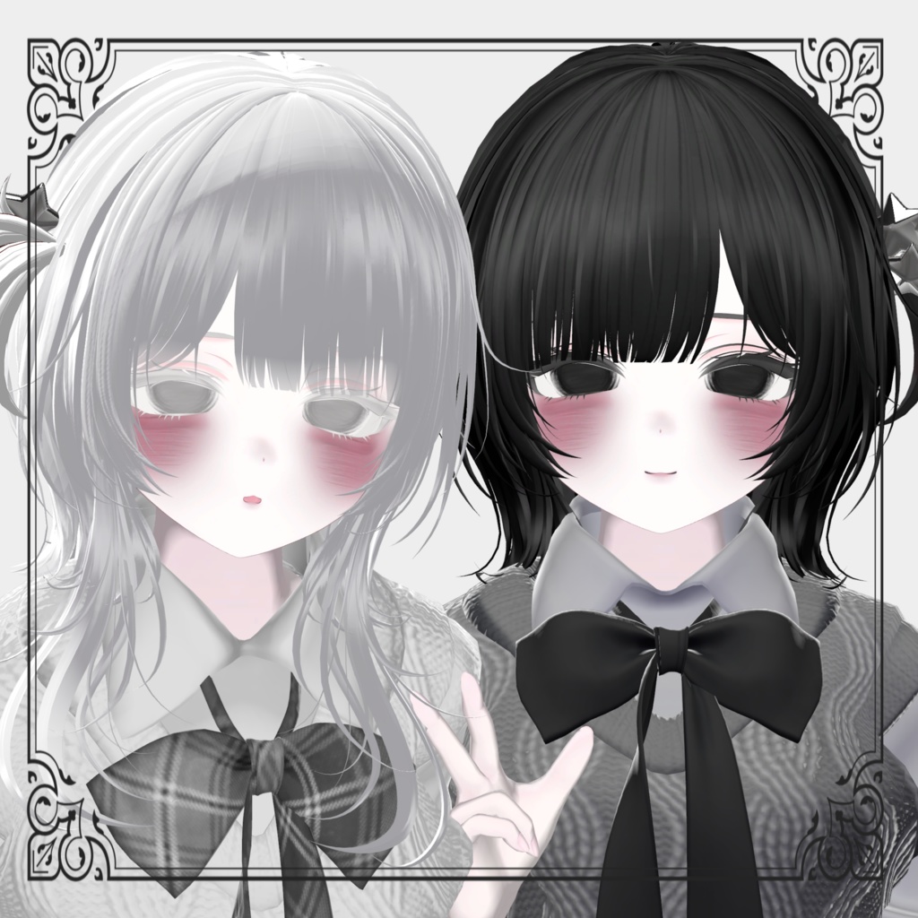 【 6アバター対応 】Hollow Makeup&虚ろEye Texture