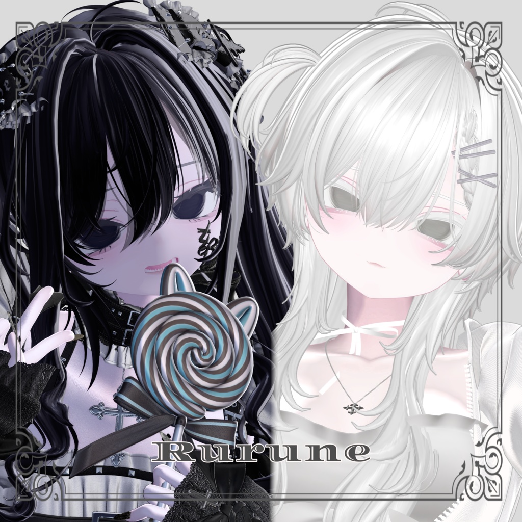 【 6アバター対応 】Hollow Makeup&虚ろEye Texture