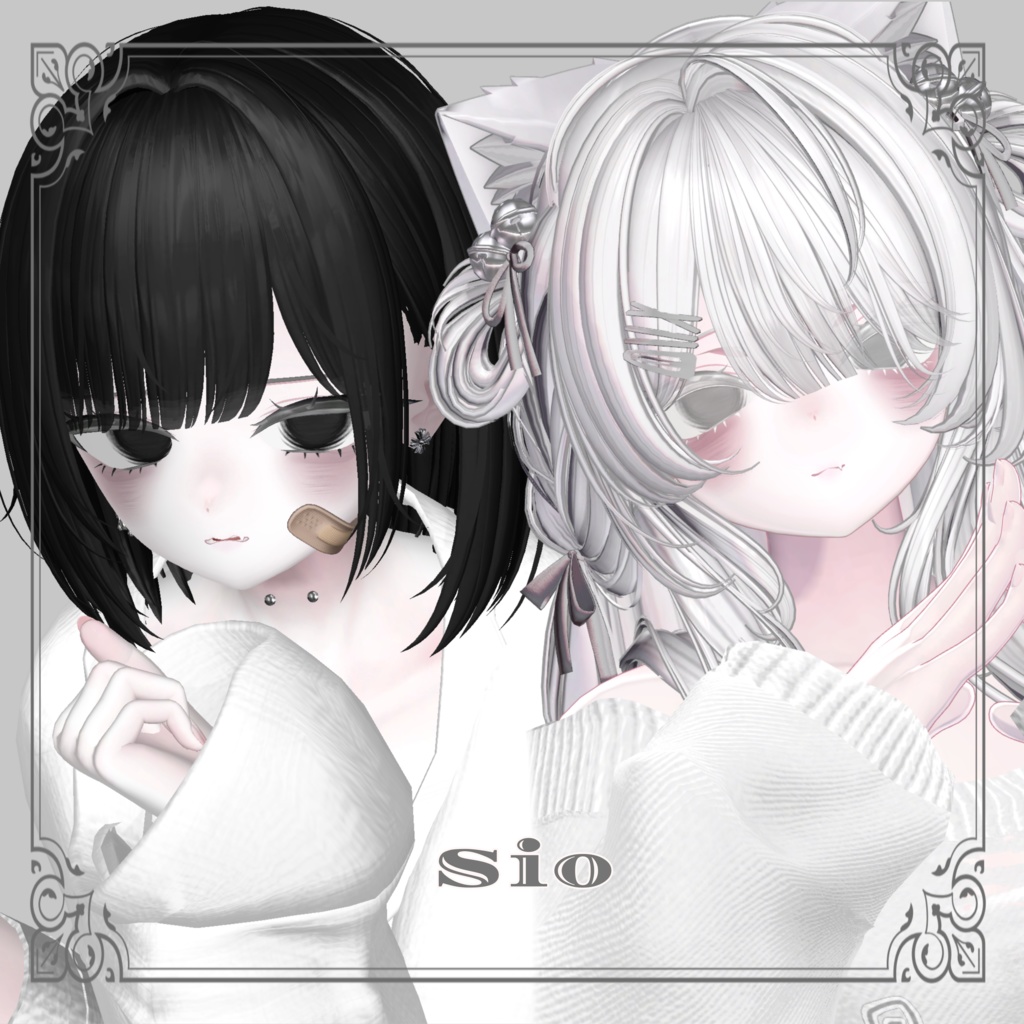 【 6アバター対応 】Hollow Makeup&虚ろEye Texture