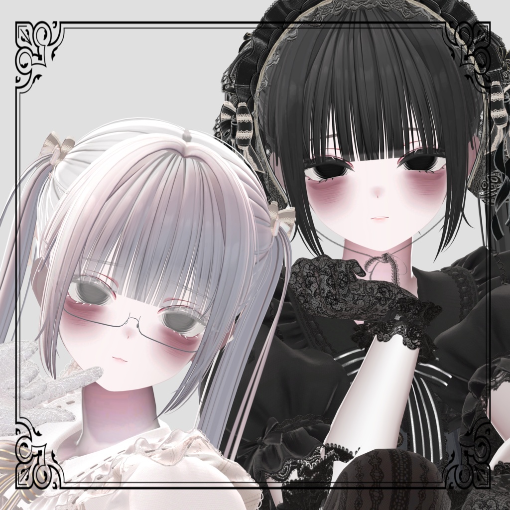 【 6アバター対応 】Hollow Makeup&虚ろEye Texture