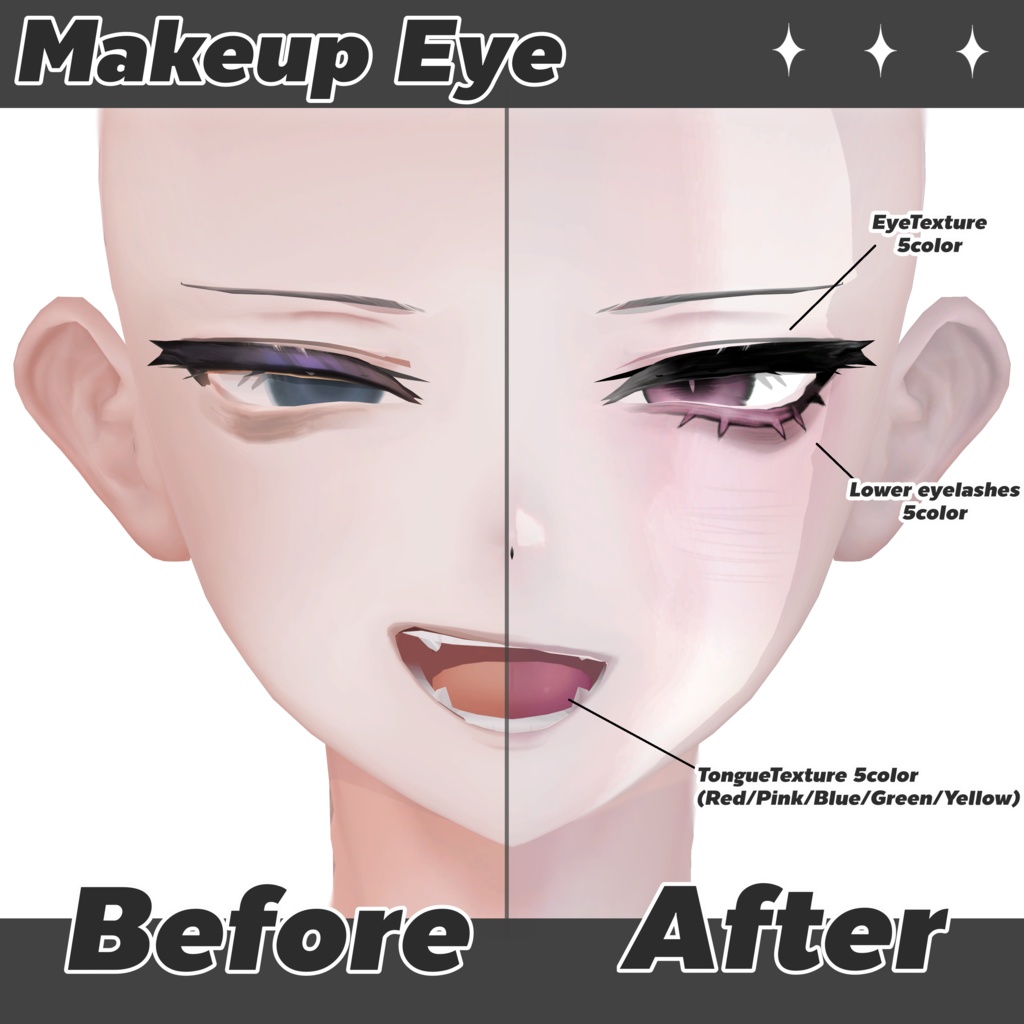 【Alue/アルエ】✦Makeup+Eye&TongueTexture✦