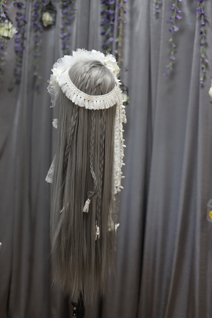 創作髪飾り&ウィッグ・白い魔女