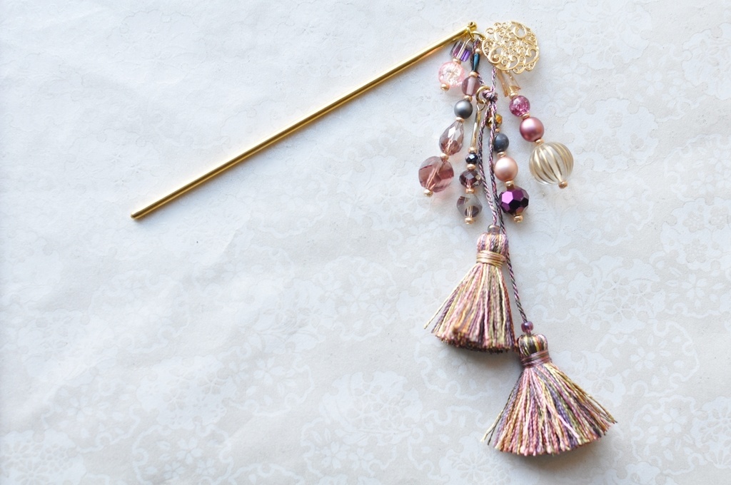 ライラックの花束 かんざし