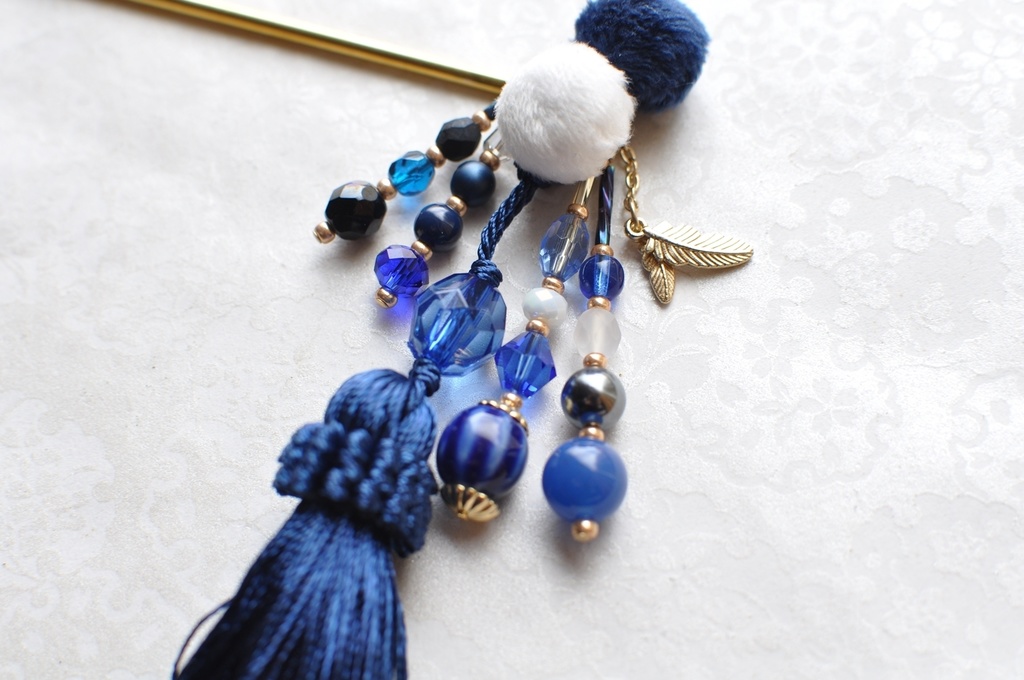 オオルリ・フラミンゴ・カワセミ【小鳥かんざし】