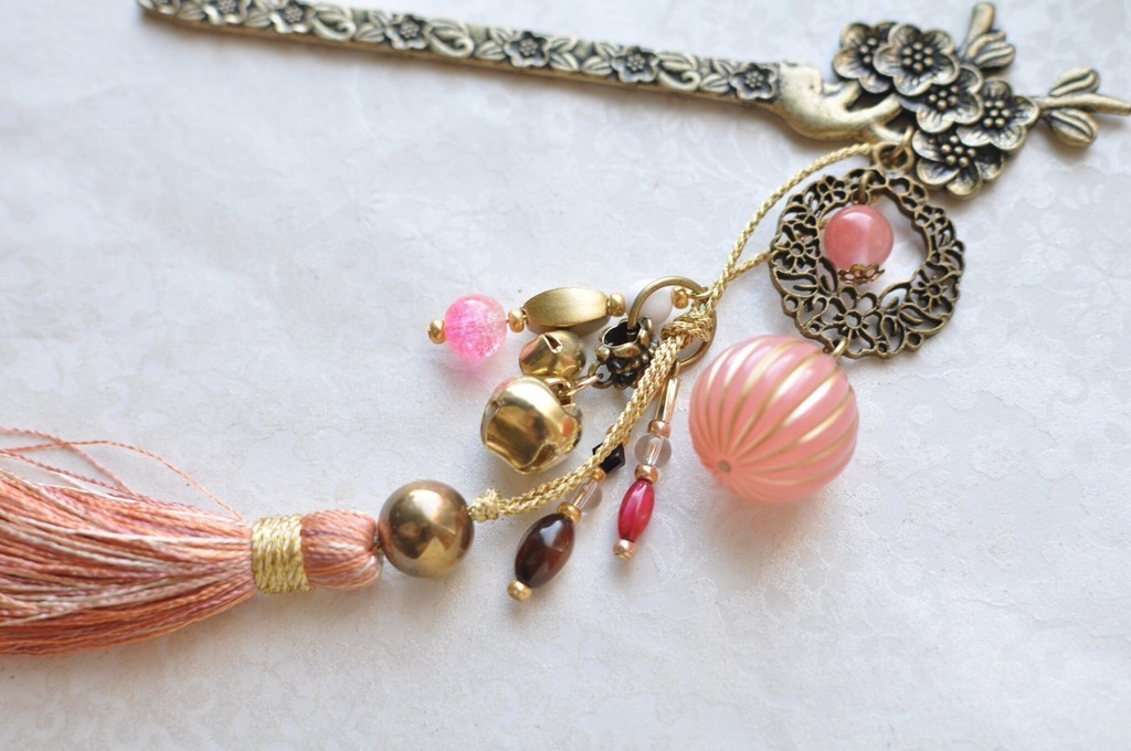 変わり軸かんざし・桃源郷