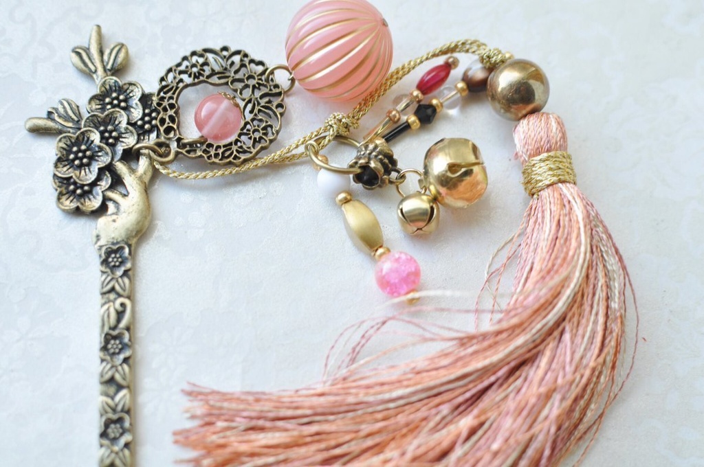 変わり軸かんざし・桃源郷