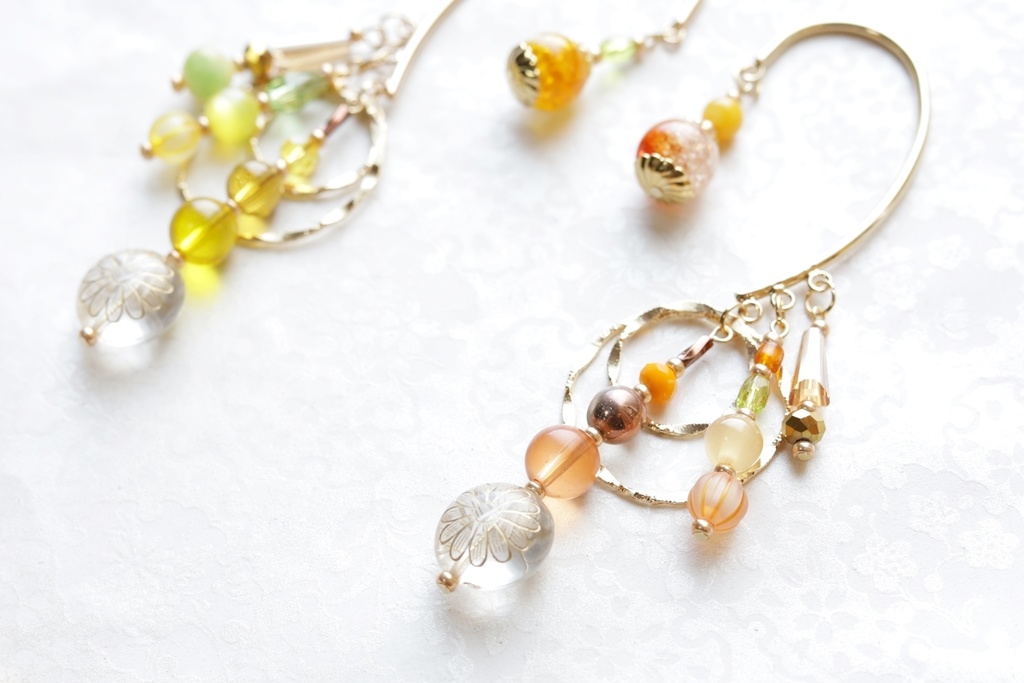 キンレンカイヤーフック【オレンジ・レモン】