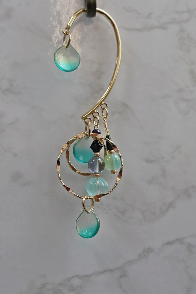 人魚のバブルリングイヤーフック