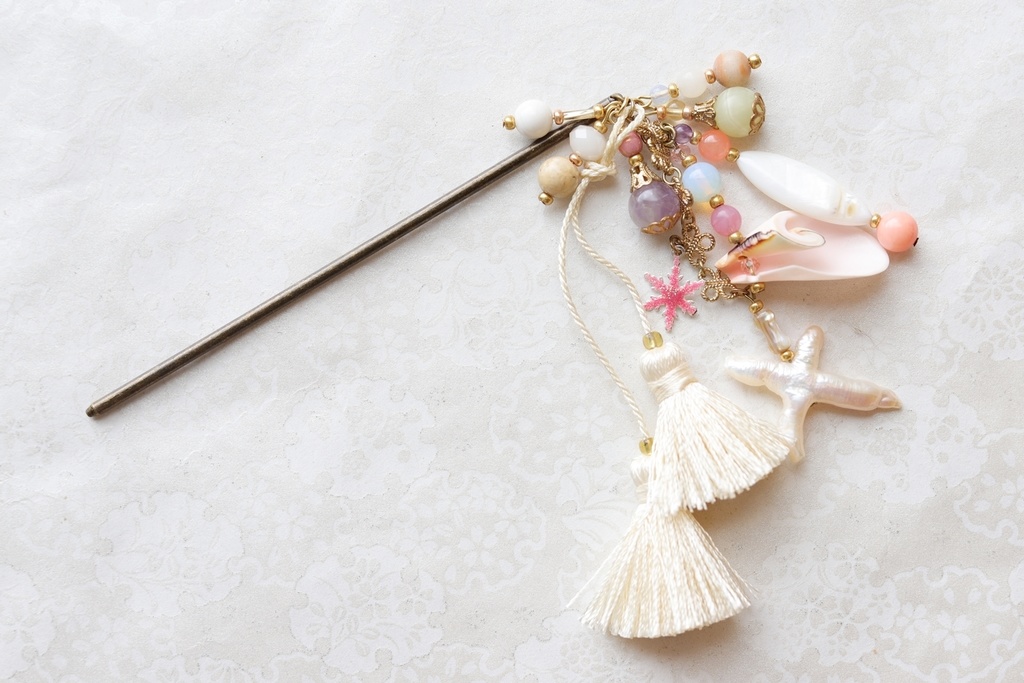 人魚のかんざし・コーラルピンク